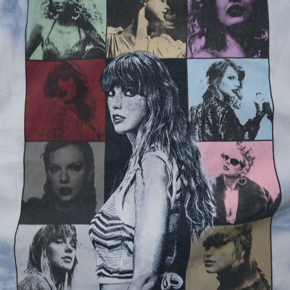 Taylor Swift T Shirt Womens M Sleeveless Tie Dye Graphic Tee Crew Neck Concert - Picture 3 of 11